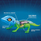 Robo Alive Lurking Lizard Series 2 Blue Green By Zuru Battery-Powered Robotic Interactive Electronic Reptile Toy That Moves (Blu