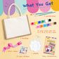 Drama Planet Painting Kit, Paint Your Own Handbag, Arts and Crafts for Girls, Art Activities & DIY Personalized Handbag, Great G
