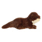 Aurora Adorable Mini Flopsie River Otter Pup Stuffed Animal - Playful Ease - Timeless Companions - Brown 8 Inches