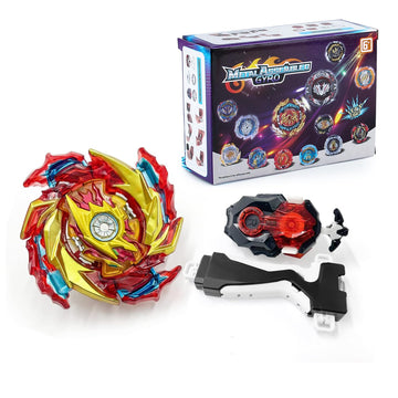 Hozuumo Bey Battling Top Burst Gyro Toy Set, With Gyro Launchers And Handle Combat Battling Game, Gift For Kids Children, B-174-