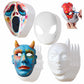 Lynkaye White Plain Masks,16 pcs DIY Unpainted Masquerade Masks Craft Mardi Gras Dance Cosplay Party Mask Costume (16 Pcs) (16pc