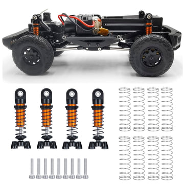QUPA AM STORE Aluminum Alloy RC Short Shocks Absorber Dampers 35mm 4PCS for Kyosho Mini Z 4x4 1/18 Scale Jimny 1/24 Scale Wrangl