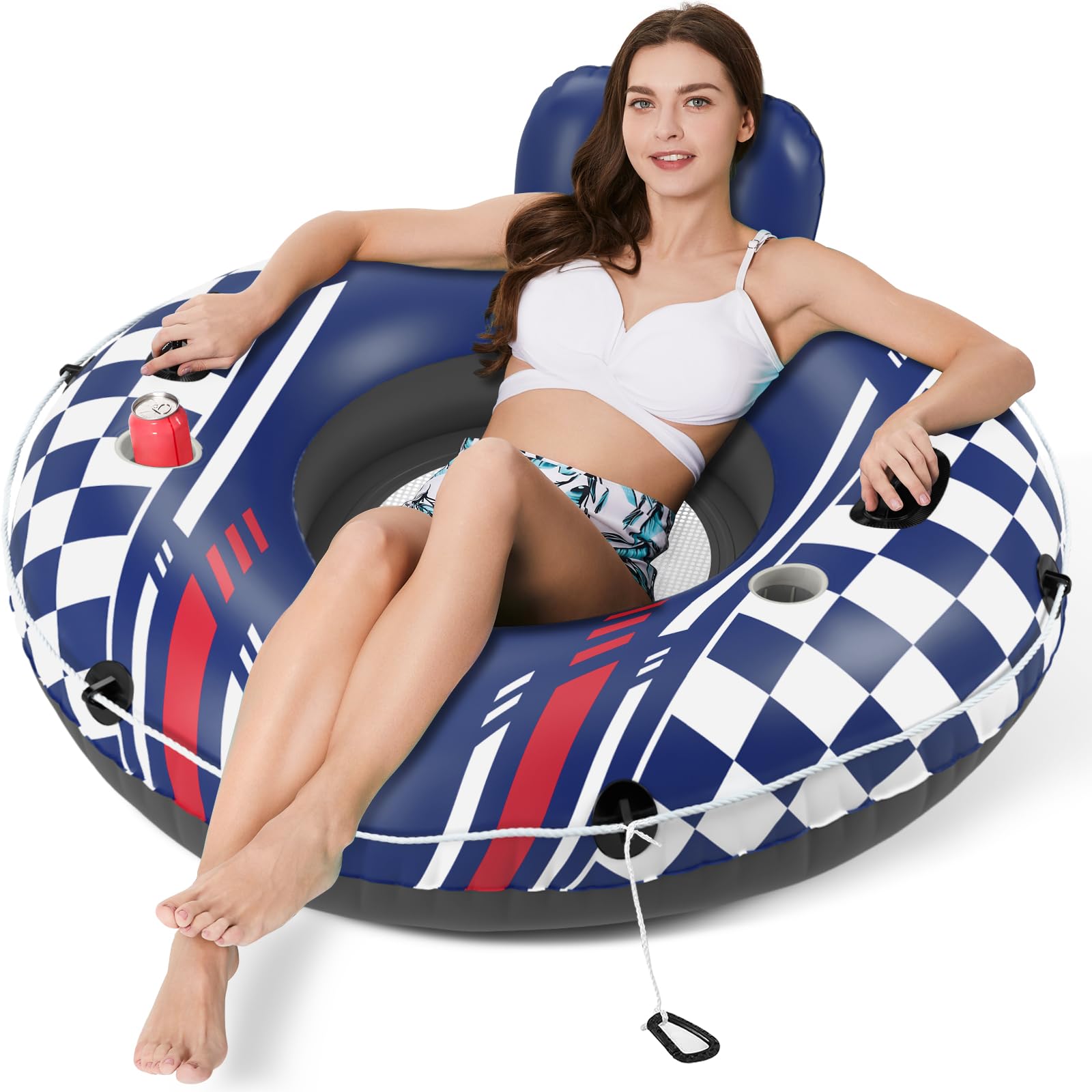 Jasonwell Inflatable River Tube Float - Heavy Duty River Float Pool Floats Lake Premium Water Tubes For Floating Recreational Ri