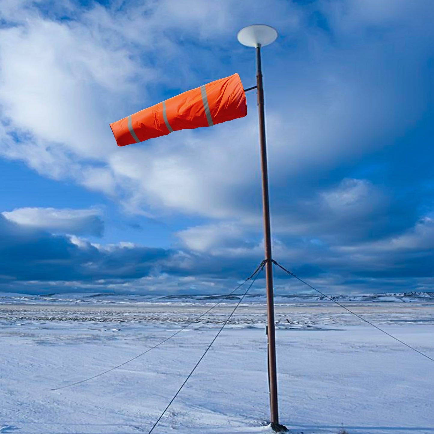 Anley 40-Inch Windsock - Rip-stop Polyester Wind Direction Sock - Orange