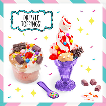 Original Stationery Ice Cream Slime Kit Playshop To Make Fun Pink & Sweet Slime Ice Cream/ Waffle Toys, Great Gift Idea