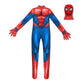 Marvel Spider-Man Official Youth Deluxe Zentai Costume - Stretch Spandex With Hidden Zippers And Wrist Slits (Xl) Multi