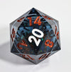 Mini Planet 50mm Chonk D20 Resin Liquid Core D&D Role Playing Games and Tabletop Games DND Polyhedral Dice Dark