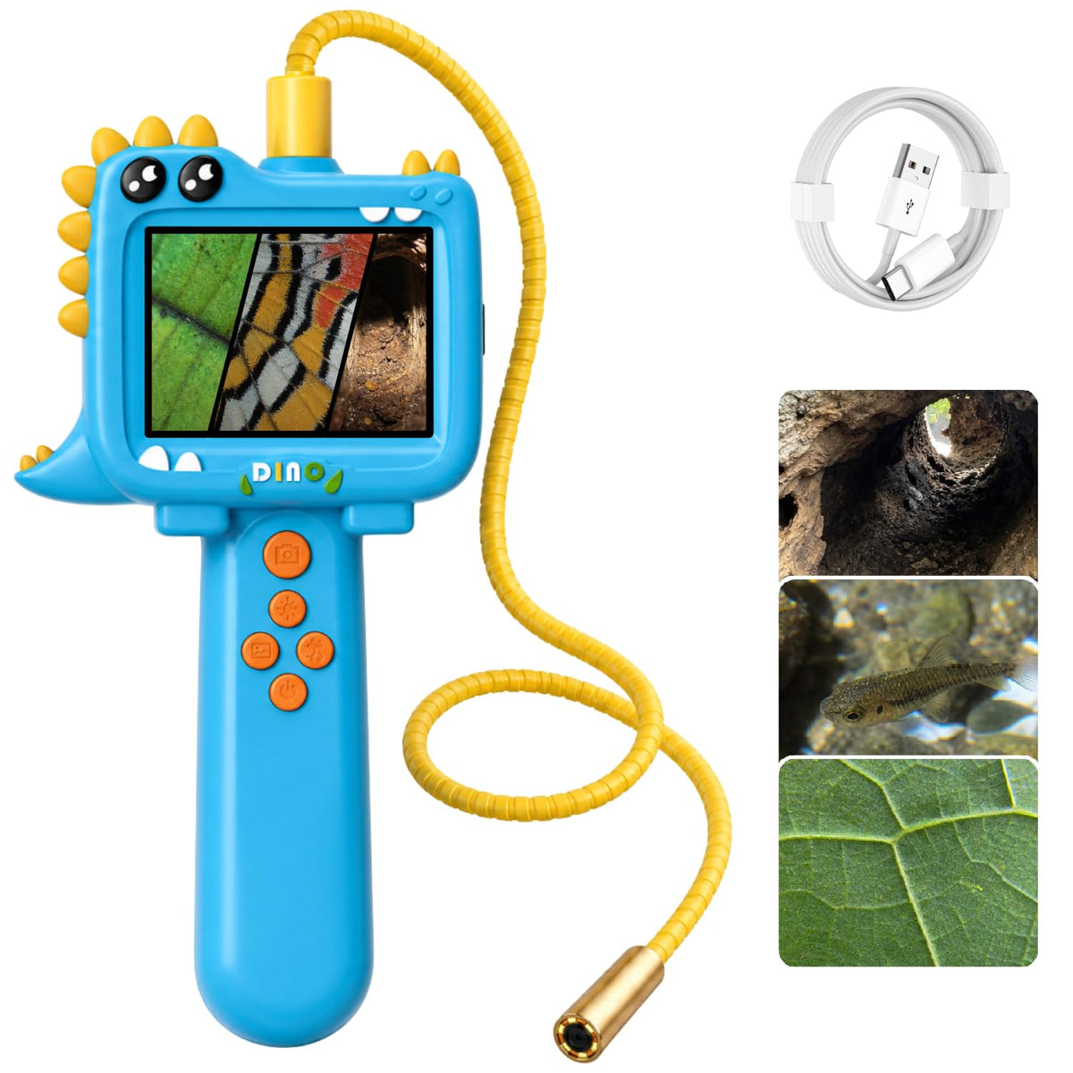 Borescope Camera Toy with Light for Kids, STEM Science Educational Toy for 310 Years Old Boys Girls Birthday Gift, Kids Endosco