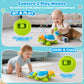 BAYSING Musical Turtle Crawling Infant Toy Set - Educational Baby Toys for 6-12 Months - Plastic - Perfect for Tummy Time & Gifts