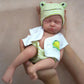 Otarddolls 32Cm Full Silicone Reborn Baby Doll Boy Sleeping Reborn Baby Dolls Lifelike Handmade Painted Reborn Dolls With Clothe