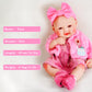 Kuiceo Reborn Baby Dolls That Lifelike -16 Inch Full Body Silicone Sleeping Baby Girl Handmade Face Realistic Body Details For C
