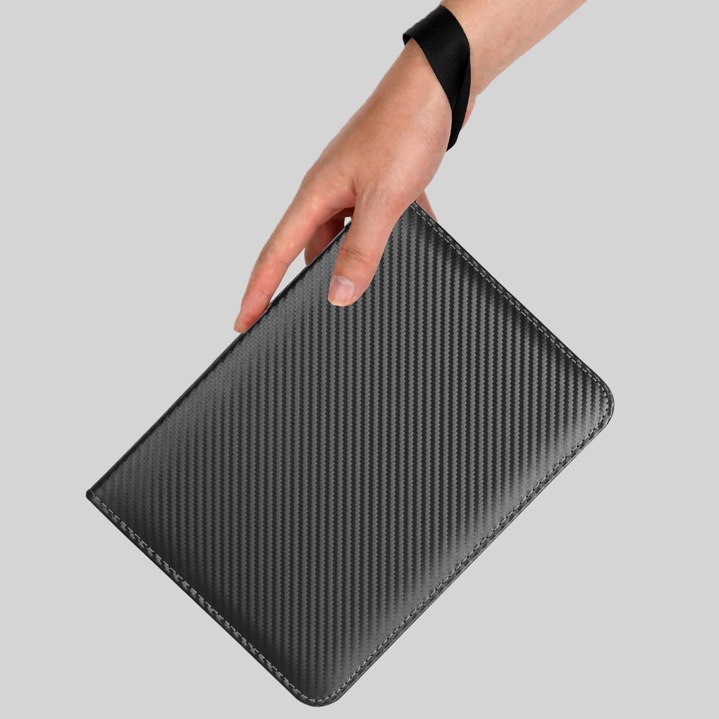 GERMUN 4 Pocket Card Binder  enhanced Zip Trading Card Binder  400 Double Sided Pocket PU Card Collection Binder  Collector Card Album  Card Folder for MTG  TCG  Sports Cards  Game Cards (Black)