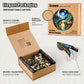 LEOGOR Wooden Jigsaw Puzzle 350 Pieces, Yin Yang Design, Extra-Thick 5mm Wood, 15x14.9 in, Unique Animal Shapes, Challenging Gift