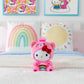 Care Bears Plush - Hello Kitty Dressed as Cheer Bear, 8" Soft Polyester Toy for Kids, Ages 4+, Model 22701