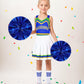 ZapLute Cheer Outfits for Girls Cheer Uniform Costume Set with Pom Poms Bow and Socks for Halloween School Spirit Day Dress Up Ages 5 to 12