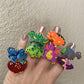 Finduat 24 Pcs Dinosaur Rubber Rings For Party Favors, Dinosaur Rings Cupcake Topper For Dinosaur Party Supplies