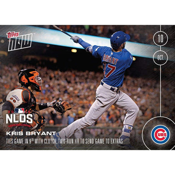 Mlb Chicago Cubs Kris Bryant #566 Topps Now Trading Card