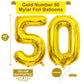 LHOAVWE 40 Inch Gold 50 Number Balloons, Giant Jumbo Foil Mylar, Perfect for 50th Birthday and Anniversary Party Decorations