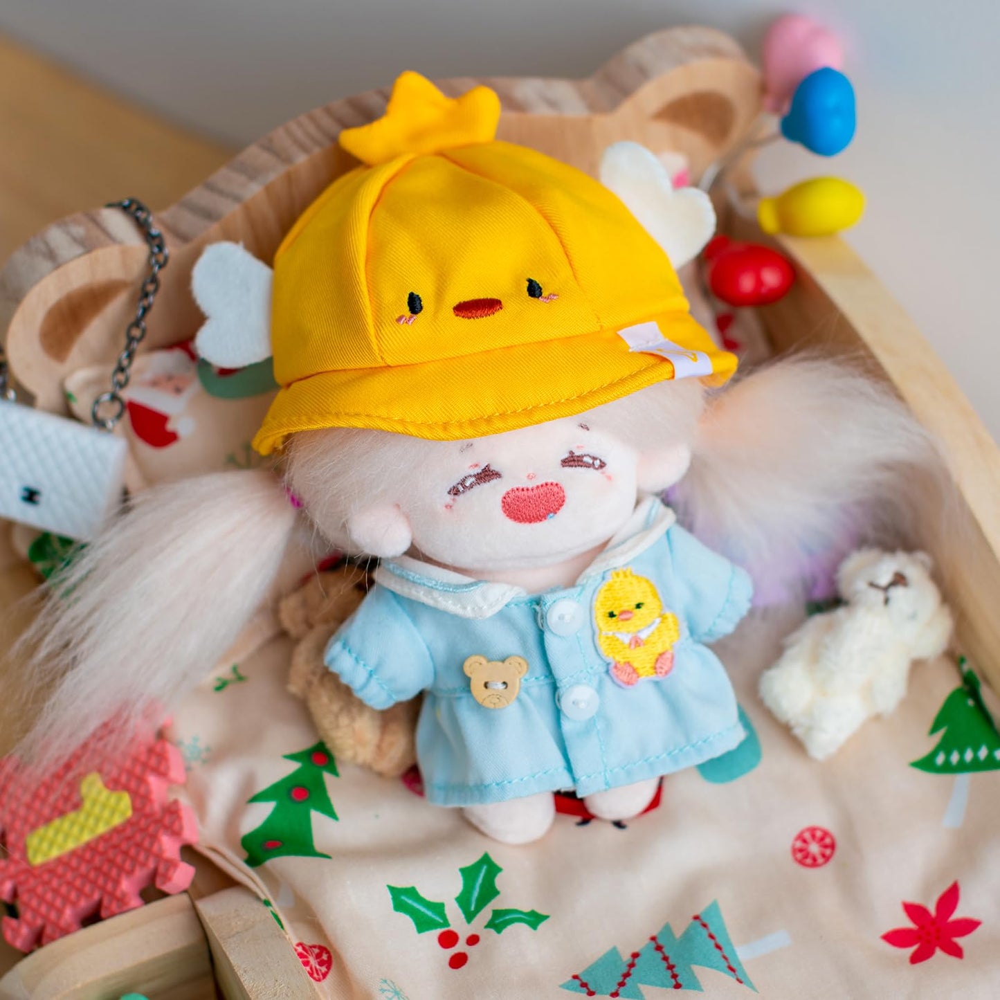 Calembou Doll Clothes, 4 Inches Cute Macaron Animal Series Doll Clothes Suit For 10Cm Plush Doll, Kawaii Doll Accessories Toys G