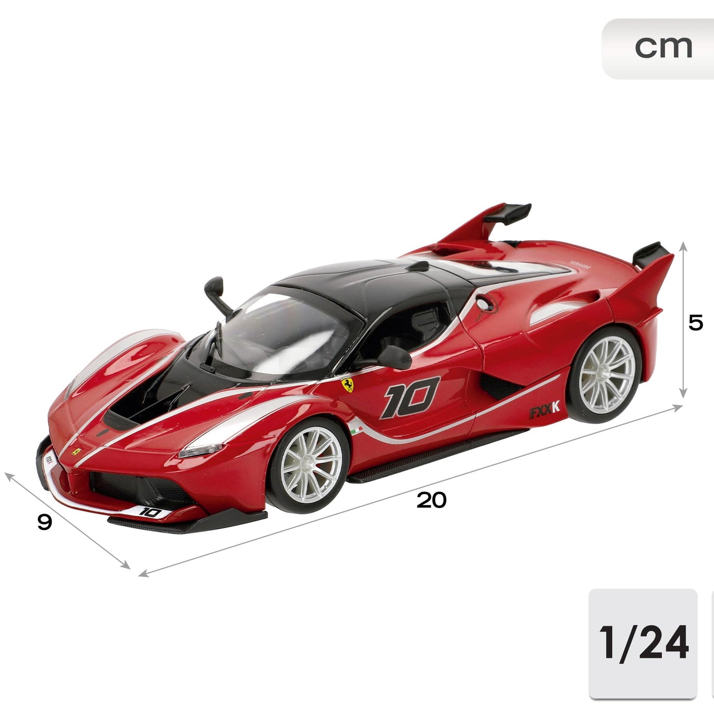 Ferrari Racing Fxx-K #10 Red 1/24 Diecast Model Car By Bburago