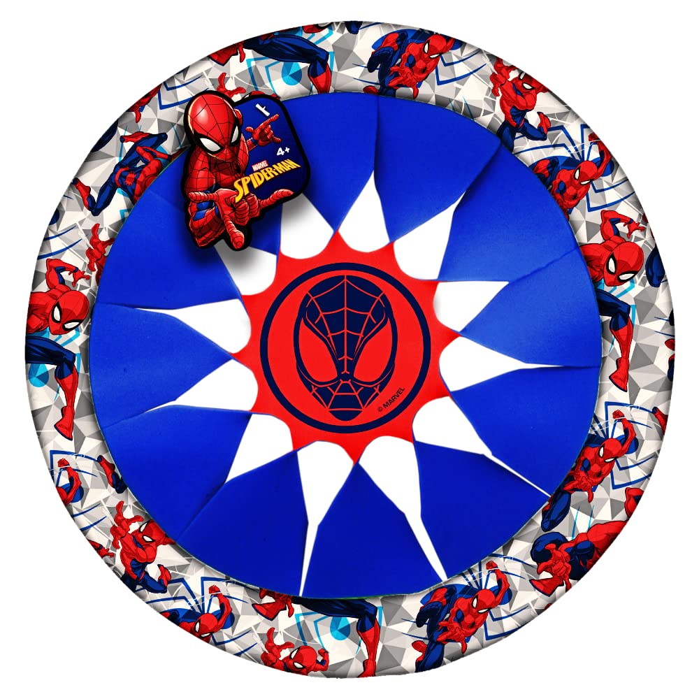 JA-RU Marvel Soft & Safe Frisbee tossing Disc 12 (1 Spiderman Disc) Spiderman Hulk & Iron Man Flying Discs for Kids Boy Toys. Fidget Beach Pool Outdoor Outside Toys Family Game A-6827-1