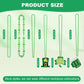 Becfupo 196Pcs St. Patrick's Day Accessories: 100 Pcs Metallic Green Beaded Necklaces & 96 Pcs Temporary Tattoo Stickers - Irish