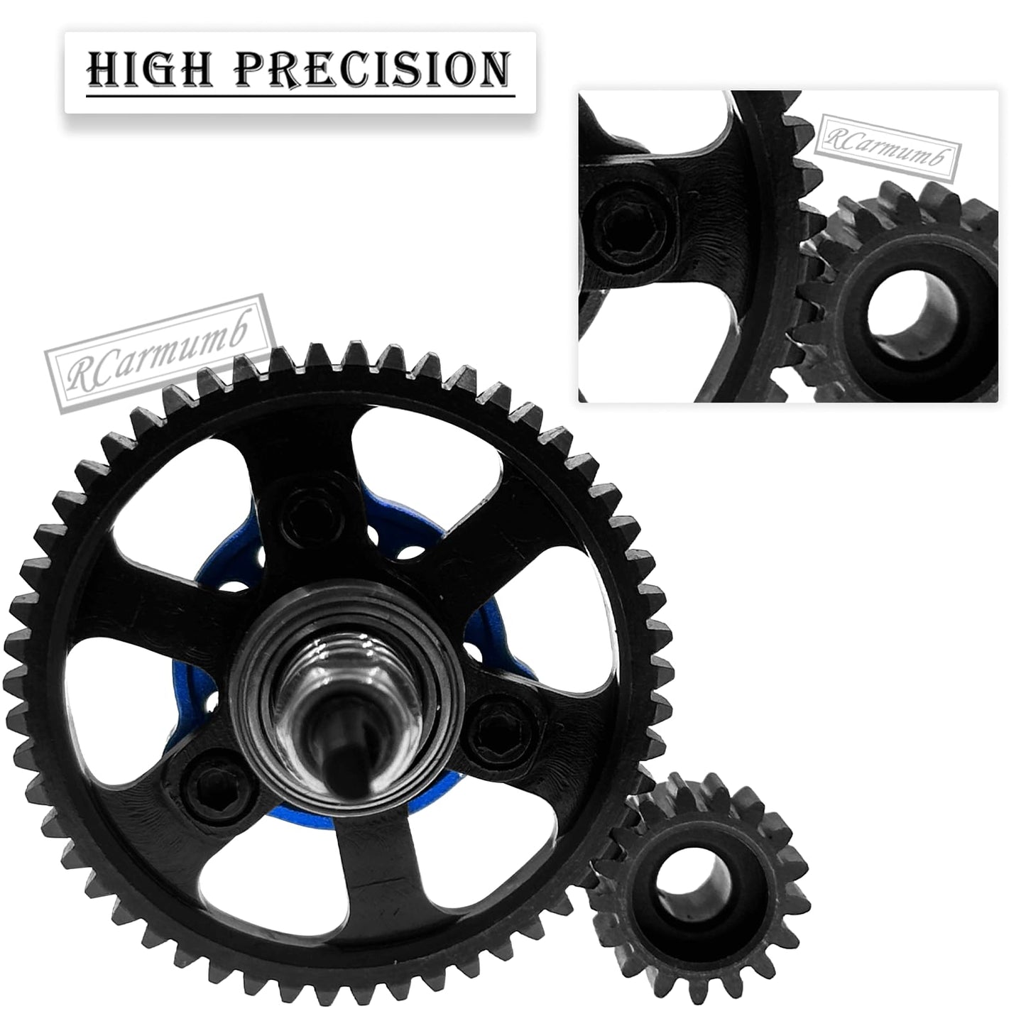 Rcarmumb 54T Spur Gear Upgrades Part For Slash Stampede Rustler 4X4(Vxl), Hardened Steel Slipper Clutch Eliminator 54T Spur Gear