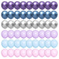 Renjiro Purple And Blue Balloons 60Pcs 12 Inch Blue Purple Silver Pink Latex Balloons Fit For Frozen Balloons Birthday Decor Gir