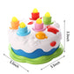Love&Mini Birthday Cake Toys - First Birthday Cake Toy with LED Lighting, Music and Sonds, Great Baby Musical Toys for 1 2 3 4 Y