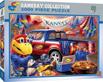 MasterPieces NCAA Gameday Puzzles Collection - Kansas NCAA Gameday Collection 1000 Piece Jigsaw Puzzle