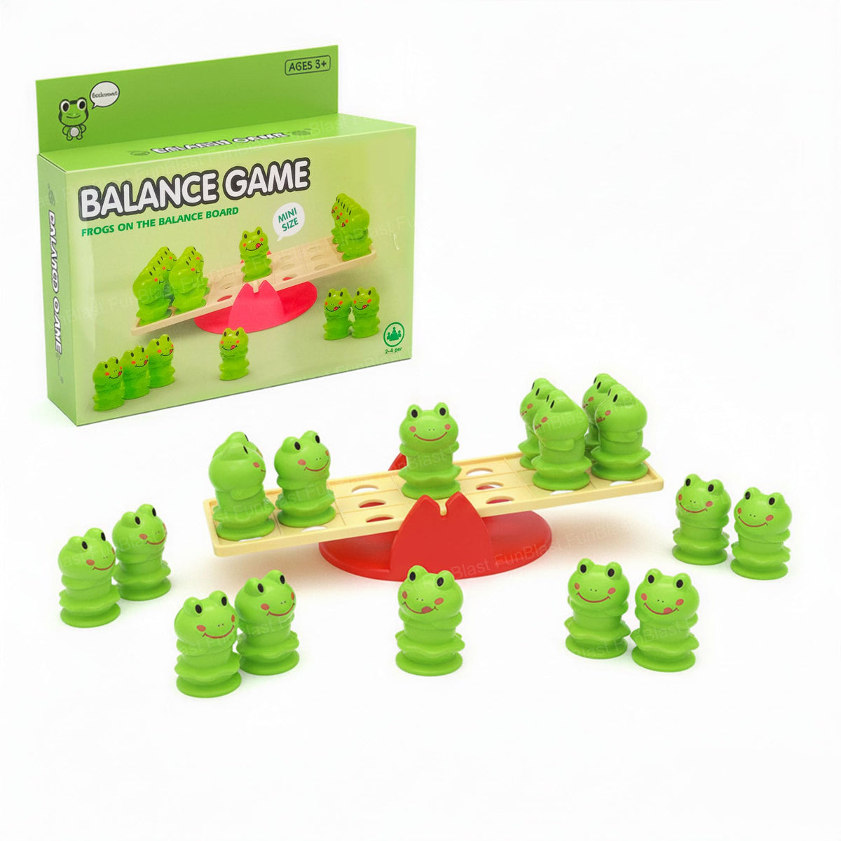 FunBlast Balance Game Toy for Kids  Educational Balancing Toy with Mini Frogs, Fun Family Board Game, Montessori Interactive To