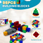 Mindoys Building Blocks - 96 Pcs Stem Educational Building Blocks For Toddlers & Kids Ages 3 To 9+ | Creative & Fun Building Toy