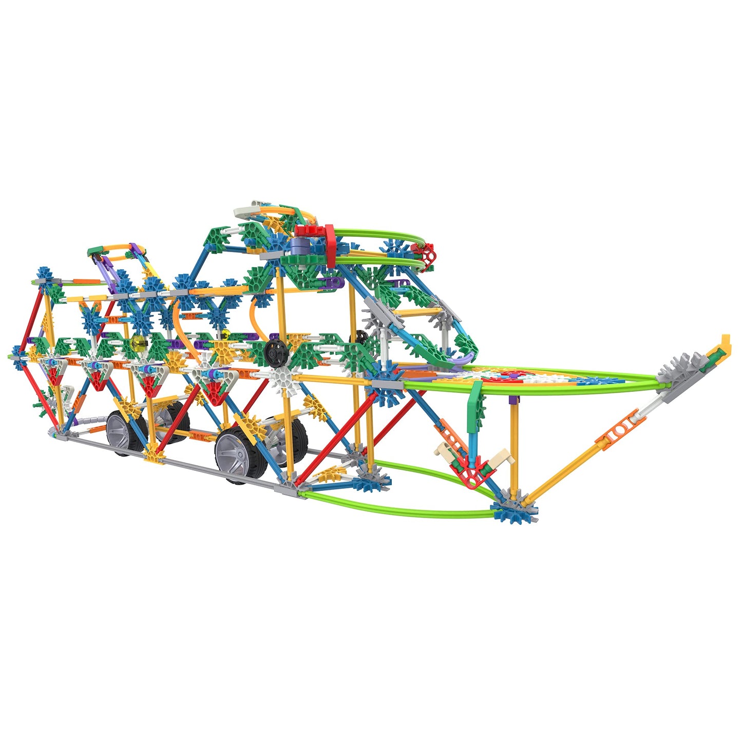Basic Fun K'Nex | Mega Models Building Set | 3D Educational Toys For Kids, 700 Piece Stem Learning Kit, Engineering For Kids, 40 Model Building Construction Toy For Children Ages 7 80209