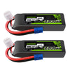 OVONIC 11.1V Lipo Battery 3S 80C 2200mAh Lipo with EC3 Connector for RC Car Trucks 1/8 1/10 RC Vehicles(2 Packs)