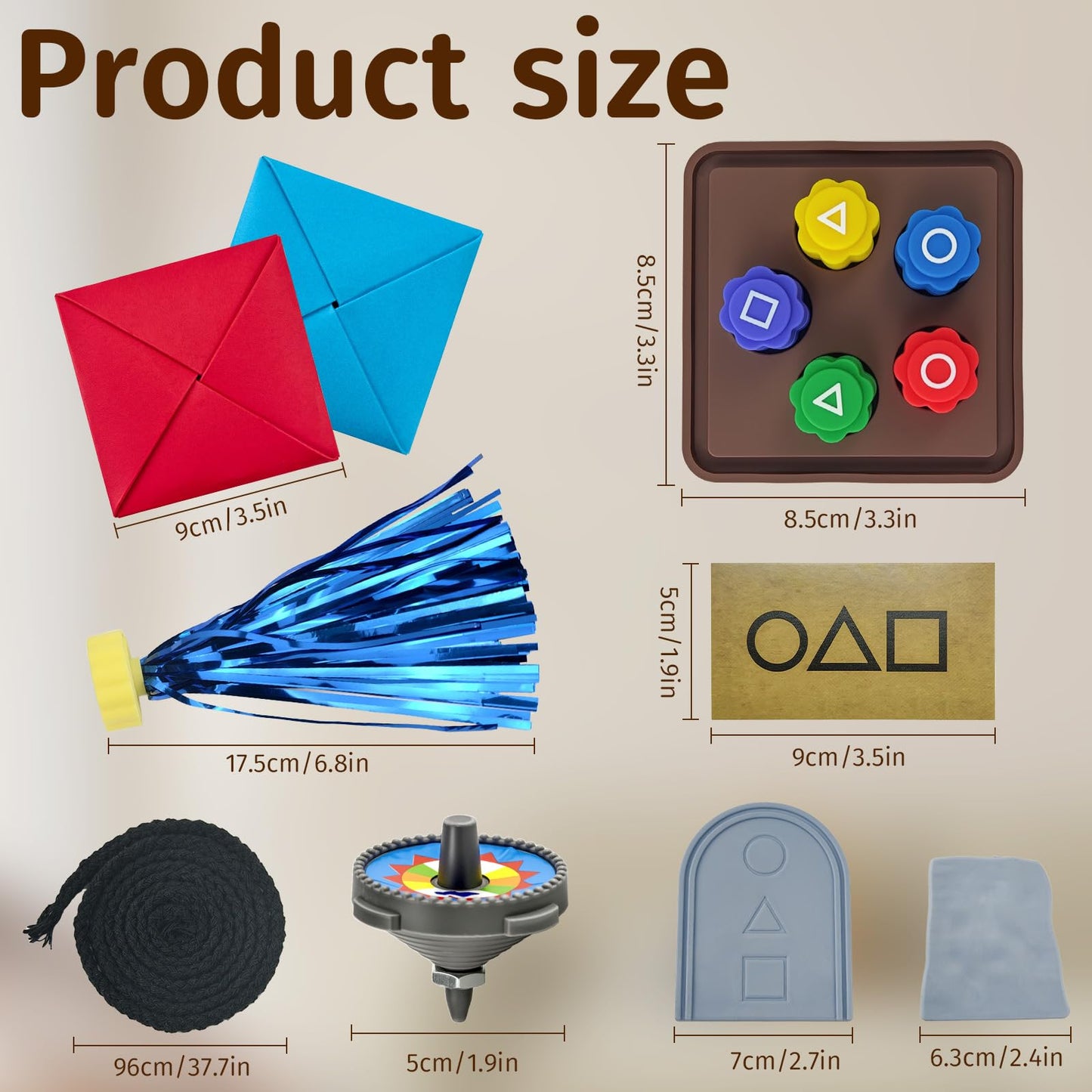 oyeftp Gonggi Korean Game, Korean Folk Game Set (Korean Traditional Play Games)- Jebi chagi, Gong-gi, Biseokchigi, Paeng-y, DDAK