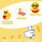 75pcs Back to School Mini Resin Ducks  3 Style Tiny Small Resin Themed Duck Back to School Miniature for DIY Dollhouse Garden Bonsai Micro Landscape