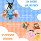 Camirus 24Pcs Mini Animal Plush Toy Assortment, Tiny Stuffed Animals Keychain Decoration For Kids, Small Stuffed Animal Bulk For Kids
