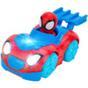 Marvel Spidey Flash 'N' Dash Web Crawler - Motorized Vehicle with Lights & Sounds, Multicolor, Model SNF0124