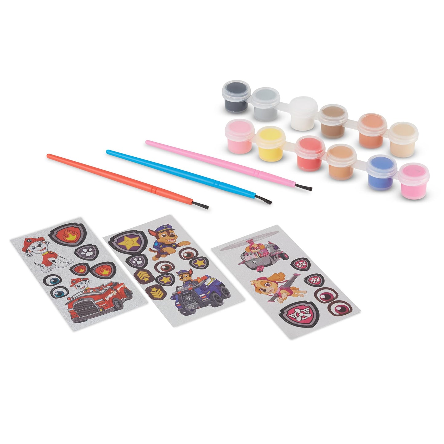 Melissa & Doug PAW Patrol Craft Kit - 3 Decorate Your Own Pup Figurines - PAW Patrol Toys For Boys And Girls, PAW Patrol Paintin