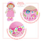 June Garden 12" Soft Dolly Emilia - Plush Stuffed Baby Doll Gift for Girls - Pink Dress, Model JGD21015