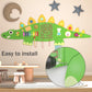 Cxq 60'' Stegosaurus Montessori Busy Board, Sensory Board, Activity Wall Busy Board Panels, Wall Furniture,Interactive Wooden Le