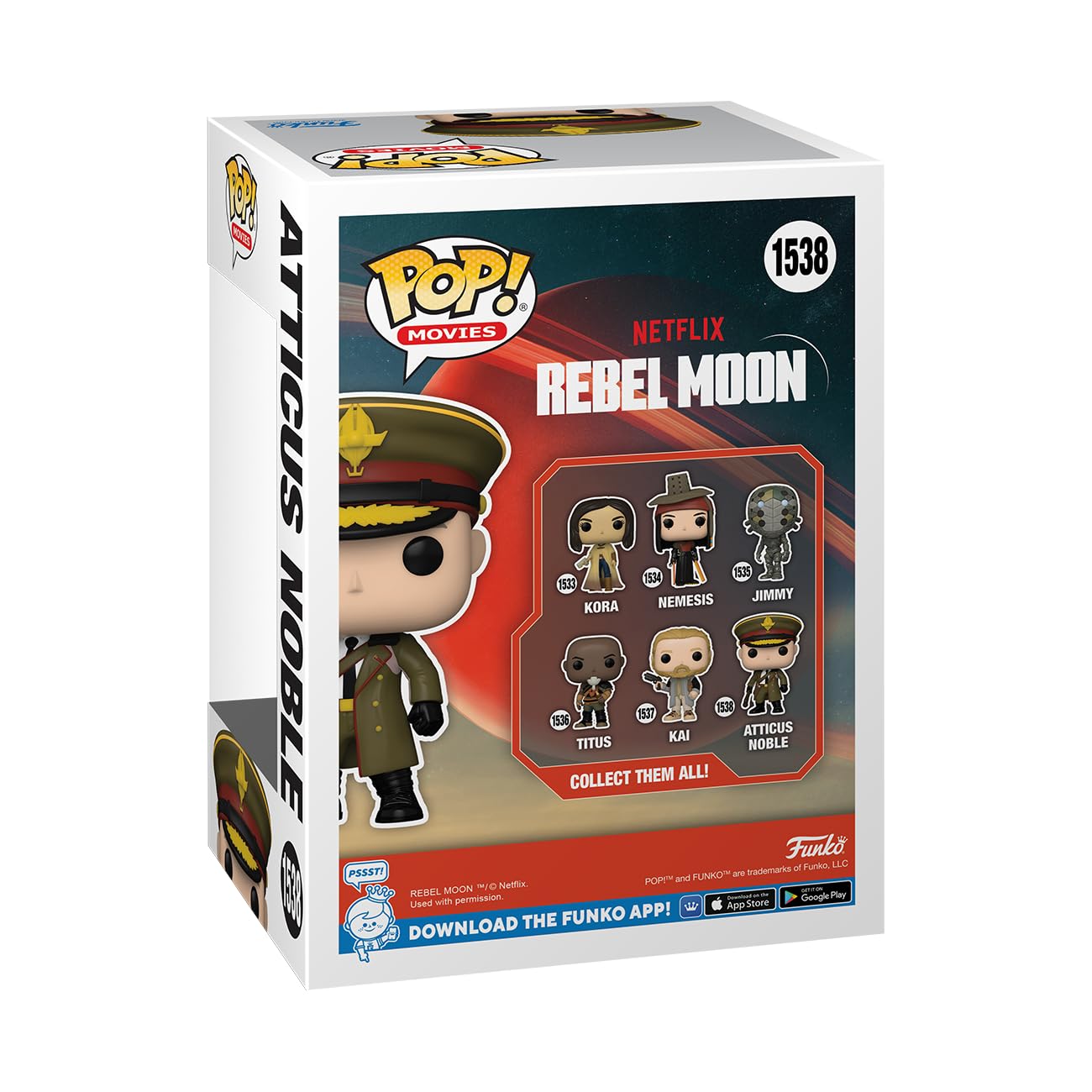 Funko Pop! Movies: Netflix - Rebel Moon, Atticus Noble