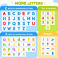Gamenote Classroom Magnetic Alphabet Letters Kit 178Pcs With Double Side Magnet Board - Foam Alphabet Letters For Preschool Kids Toddler Spelling And Learning Colorful Abc Education Fridge Magnets