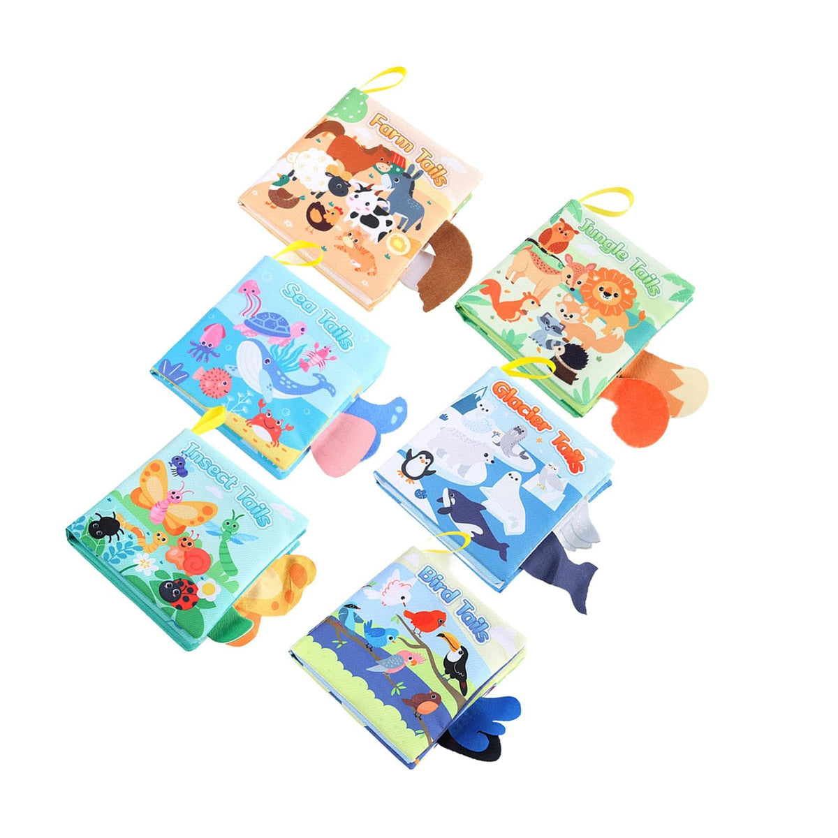 Club Bollywood6X Baby Cloth Books Animals Crinkle Book For 6 To 12 Months Baby Infant|Baby|Toys For Baby|Developmental Baby Toys