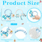 2Pcs Christmas Baby Silicone Teething Toys - Santa and Sleigh Ring, Soft Snowman Snowflake Teether for Toddlers - Chew Toy Gifts