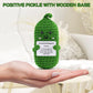 Hoedia Emotional Support Pickle With Wooden Base: Cucumber Crochet Dolls Friend Birthday Gifts For Women Men Coworkers Student -