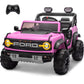 Enyopro 24V Ride On Toys For Big Kids, Licensed Ford Bronco Raptor 2 Seater Kids Electric Vehicle, Battery Powered Ride On Car J