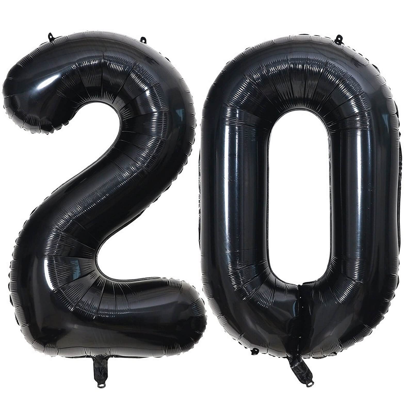 40 Inch Black 20 Number Balloons Giant 20 Balloons Black Birthday Balloons 20Th Birthday Anniversary Events Party Decorations Su