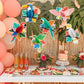 6 Pieces Tropical Birds Honeycomb Paper Cutouts Hanging Parrot Hawaiian Luau Tropical Party Decorations for Summer Beach Jungle