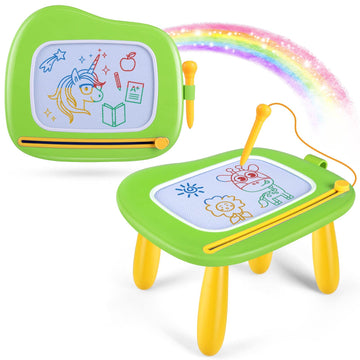 Smasiagon Toddler Toys Age 1-2 Year Old Boys Girls, Magnetic Drawing Doodle Board Pad Educational Learning Toys For 1 2 3 Year Old Boys Girls Gifts Birthday Party (Green)